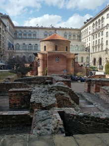 Ancient church and ruins of Constantine palace